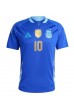 Argentina Lionel Messi #10 Fotballdrakt Borte Klær Copa America 2024 Korte ermer